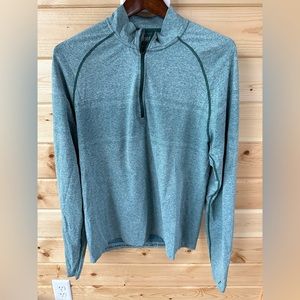 Rhone Men’s Quarter Zip Blue/Green Size L